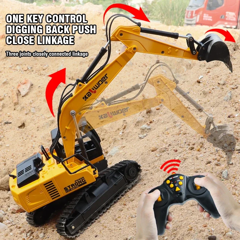 Drone Or Rc Car - Huina Rc excavadora 1/24 9Ch coches