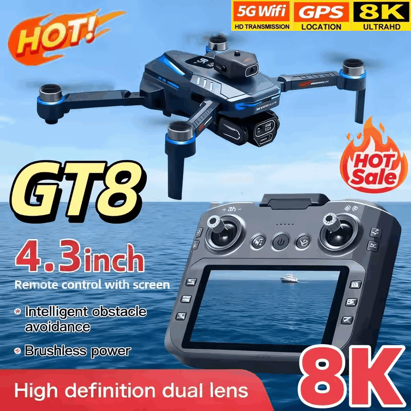 Drone Rc Price - Dron GT8 con Cámara HD 8K,