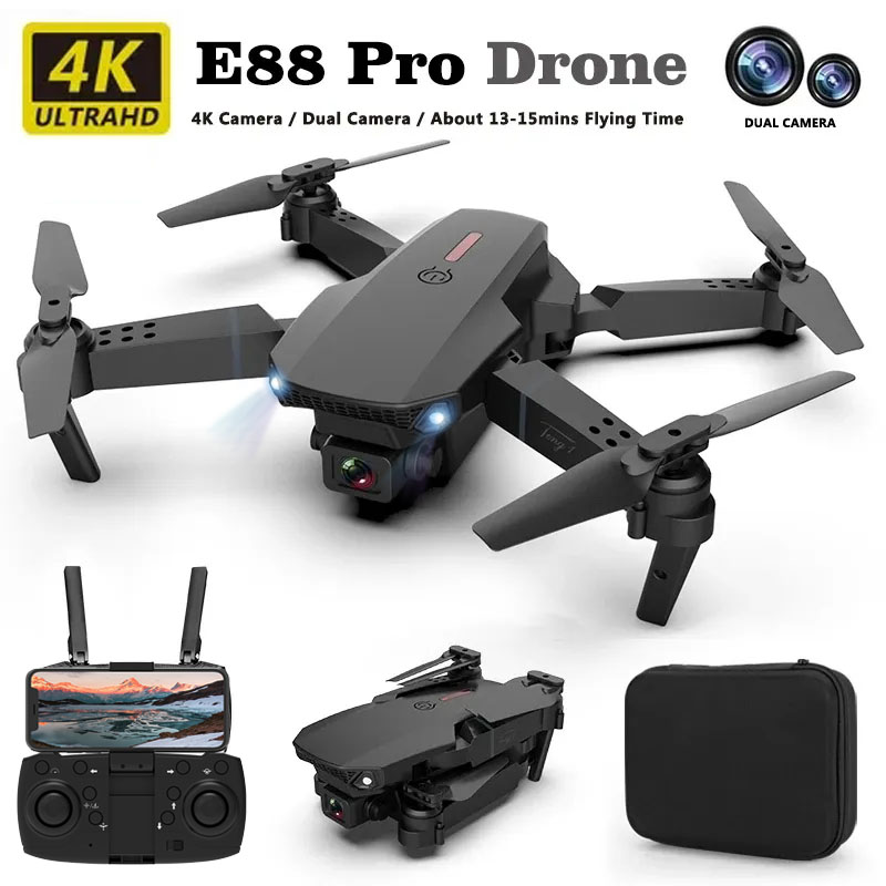 Dron profesional E88pro, flujo - Drone E88Pro Rc 4K reseña y precio