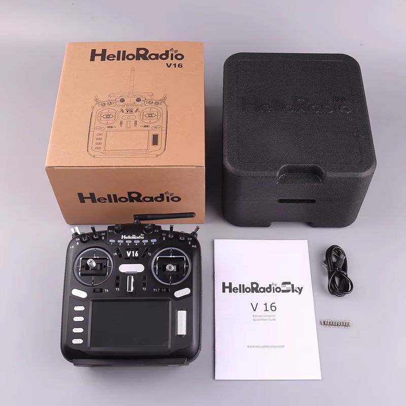 Transmisor HelloRadio V16 MAX  - Drone Motion Rc reseña y precio
