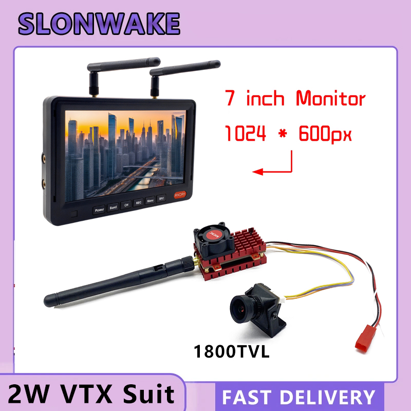 SLONWAKE 5,8G 2W VTX FPV 1800T - Joystick Rc Drone reseña y precio