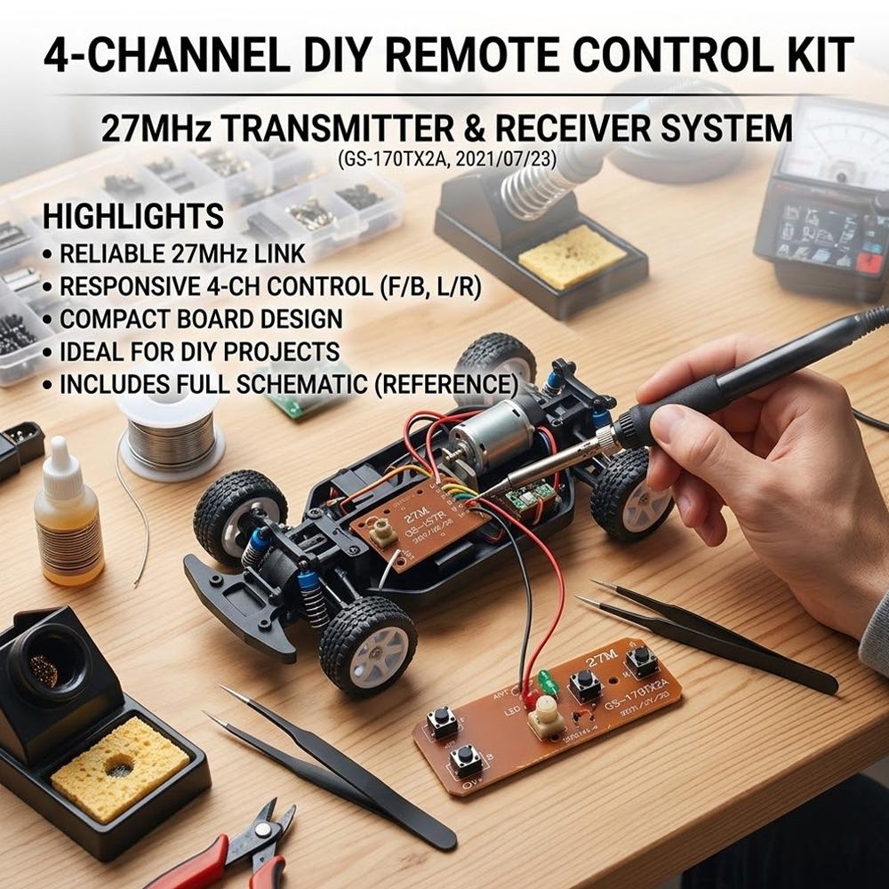 Kit de Control Remoto de 27MHz - Joystick Rc Drone reseña y precio