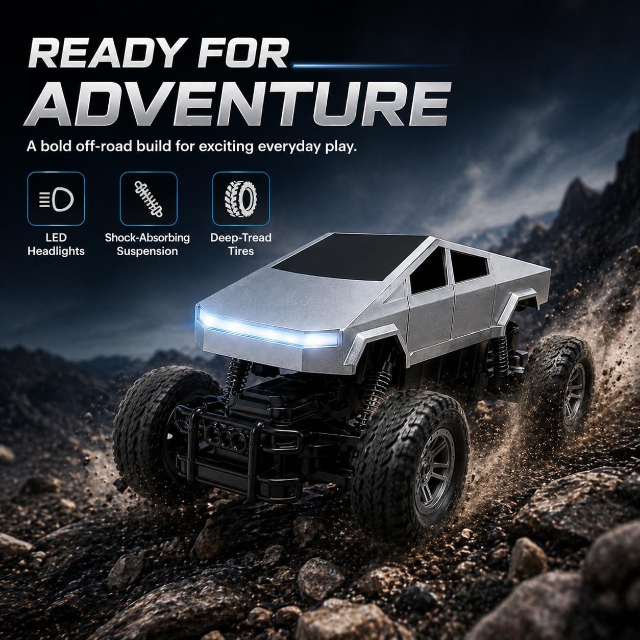 Coche RC 1:18, Camioneta a Con - Drone Or Rc Car reseña y precio