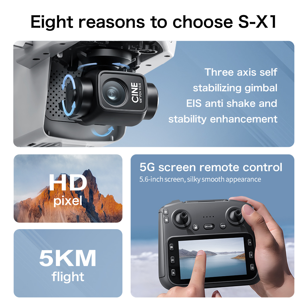 Dron Original S-X1 8K HD Profe - Drone E88Pro Rc 4K reseña y precio