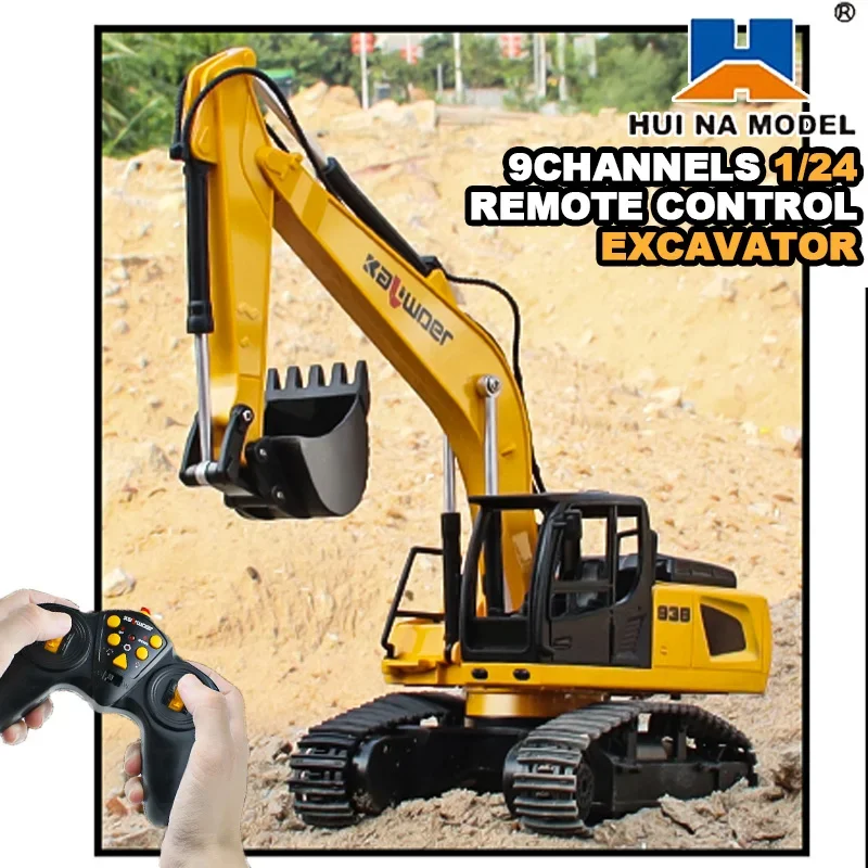 Huina Rc excavadora 1/24 9Ch c - Drone Or Rc Car reseña y precio