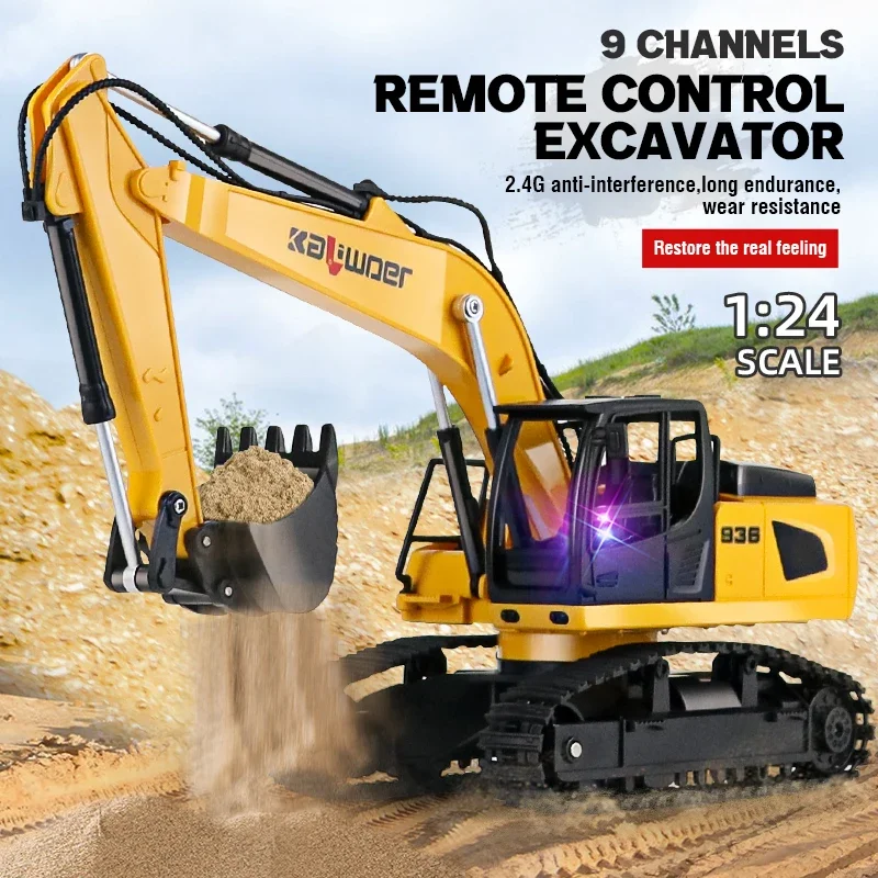 Huina Rc excavadora 1/24 9Ch c - Drone Or Rc Car reseña y precio
