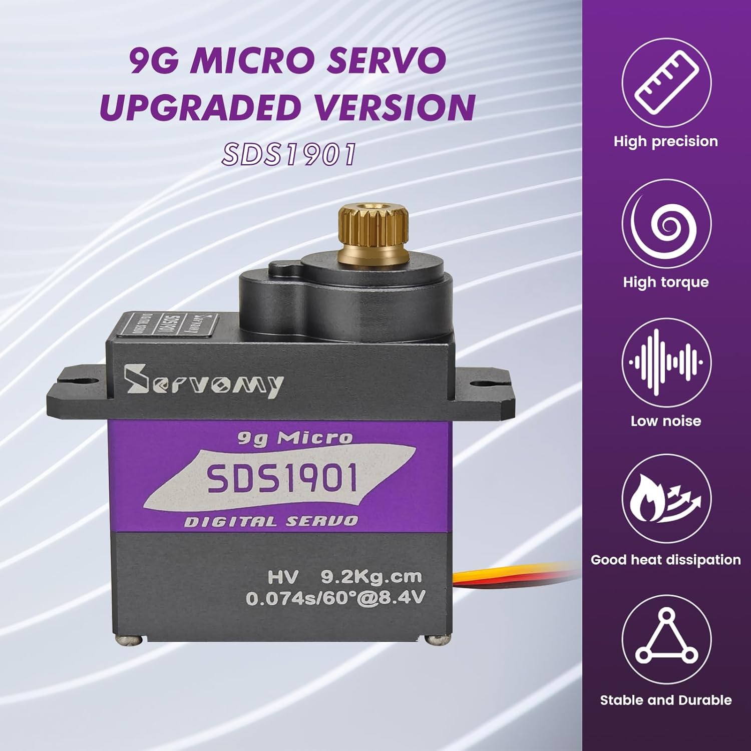 SERVOMY-SDS1901 Digital 9G Mic - Rc Car Servo reseña y precio