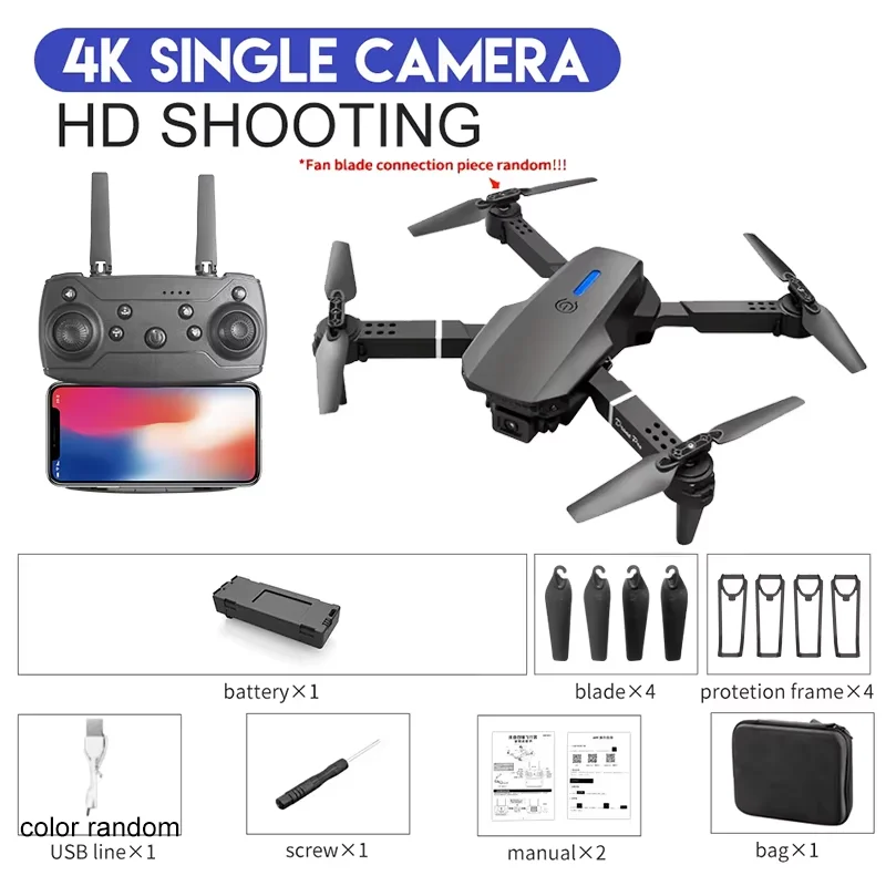 Dron 4K E88Pro con cámara dual - Drone E88Pro Rc 4K reseña y precio